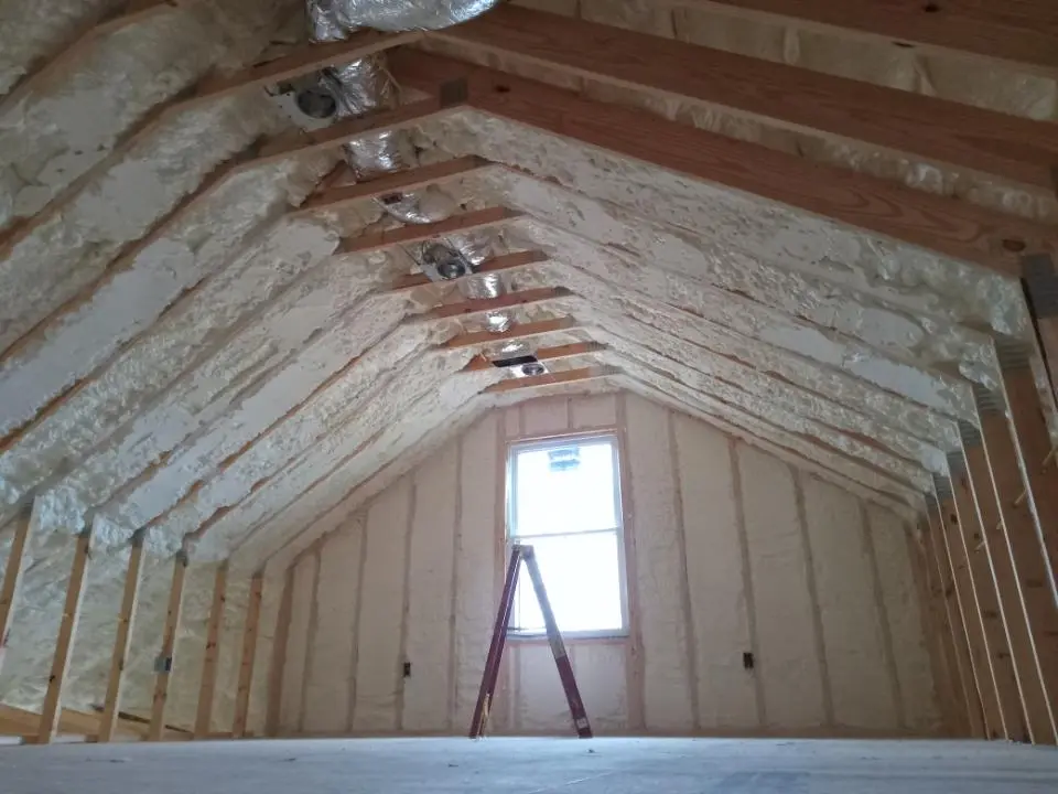 Spray foam roofing application for Crawl Space Insulation project in Tabernacle